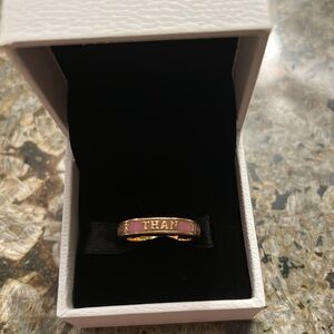 JUICY COUTURE Pink Enamel Ring